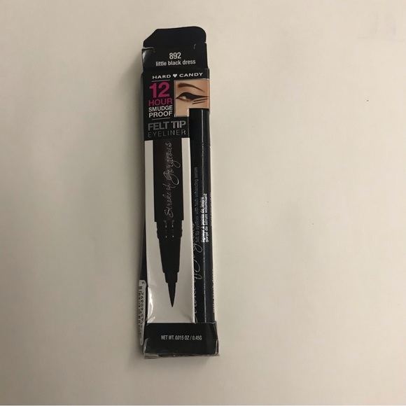 New Hard Candy Felt Tip Eyeliner “Little Black Dress” 12 Hour Smudge Proof - Picture 13 of 16